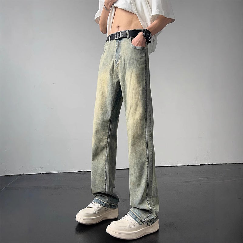 American Retro Jeans Men'S Autumn Casual Pants Trendy Brand Boys American High Street Pants All-Match Straight Pants Trendy - Image 3