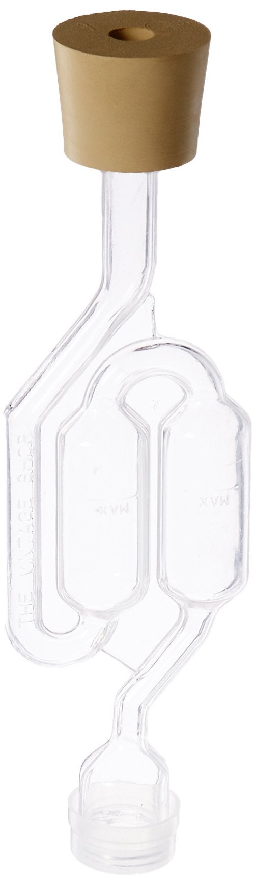 Fastrack Airlocks for Fermenting Bubble Airlock for Wine Making and Beer Making BPA-Free S-Shaped Airlock used for Brewing Wine Beer Pickles & More Transparent Airlock Set Of 3 - Image 2