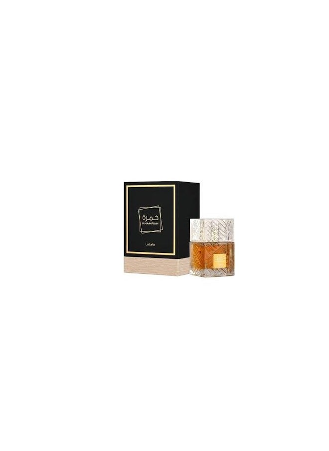 لطافة عطر Khamrah من Lattafa Perfumes هو عطر عطري حار للنساء والرجال يقدم هذا العطر المنعش والجذاب تجربة غنية ومتعددة الأبعاد 100 مل بخاخ  - Image 1