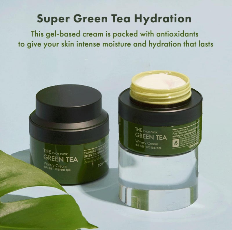 TONYMOLY The Chok Chok Green Tea Watery Moisturizer Cream â€“ Intense Hydration with Fermented Green Tea Extract & Antioxidants, 3.4 oz - Image 5