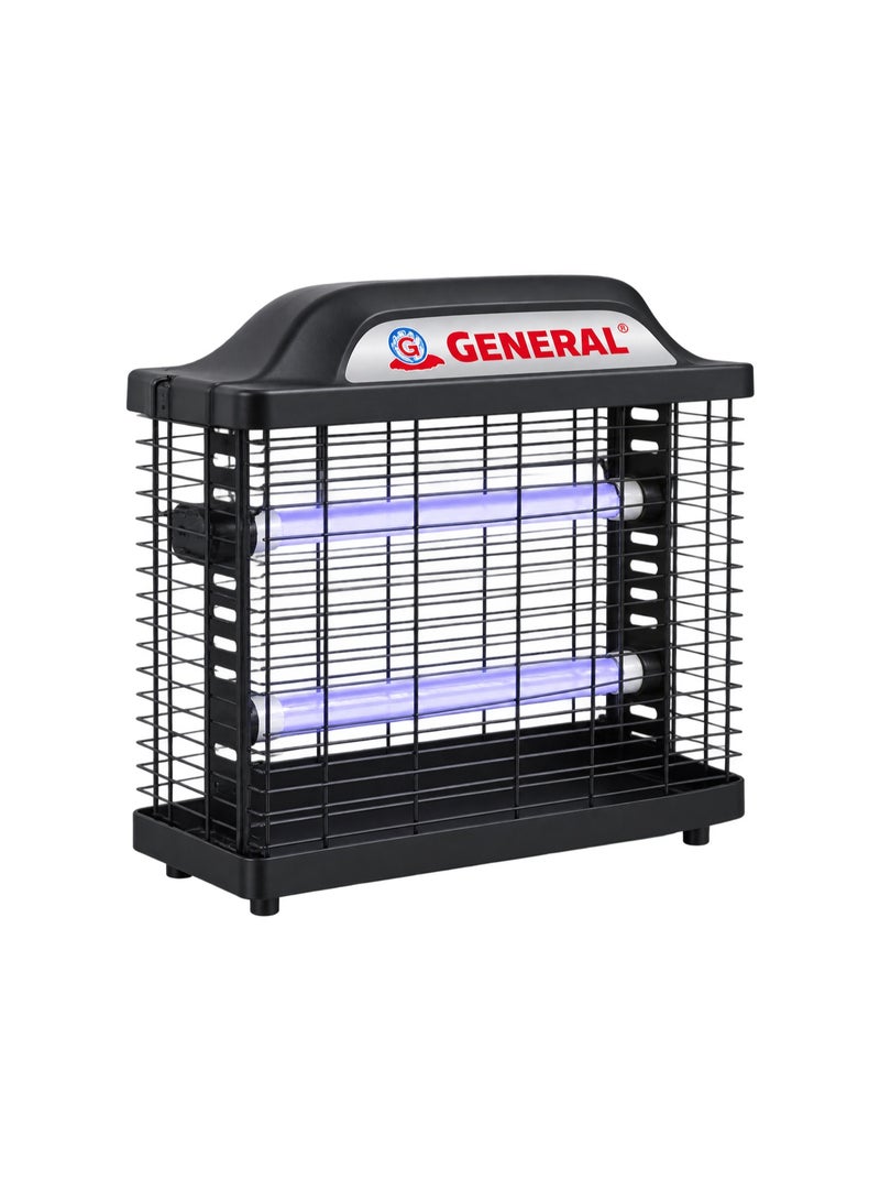 GENERAL Classic Electric Insect Killer, 45 cm, Flying Insect Zapper with UV LED Lamp – Black