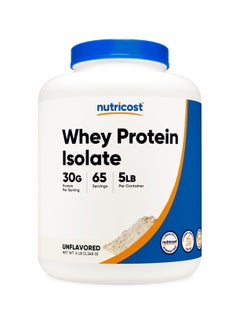 Nutricost Whey Protein Isolate, 30 G | 65 SERVING | 5 LB  - Image 1