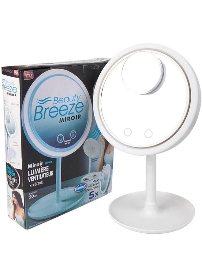 Generic - 3 in 1 LED Mirror with Fan and USB Speaker - Image 1