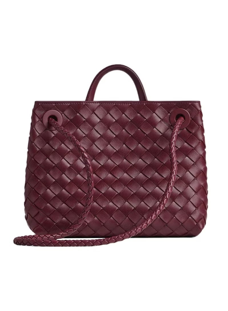 بوتيجا حقيبة VENETA Andiamo حقيبة جلدية بمقبض علوي من VENETA Andiamo مزينة بعقدة مميزة وحزام منزلق على شكل صليب. - Image 3