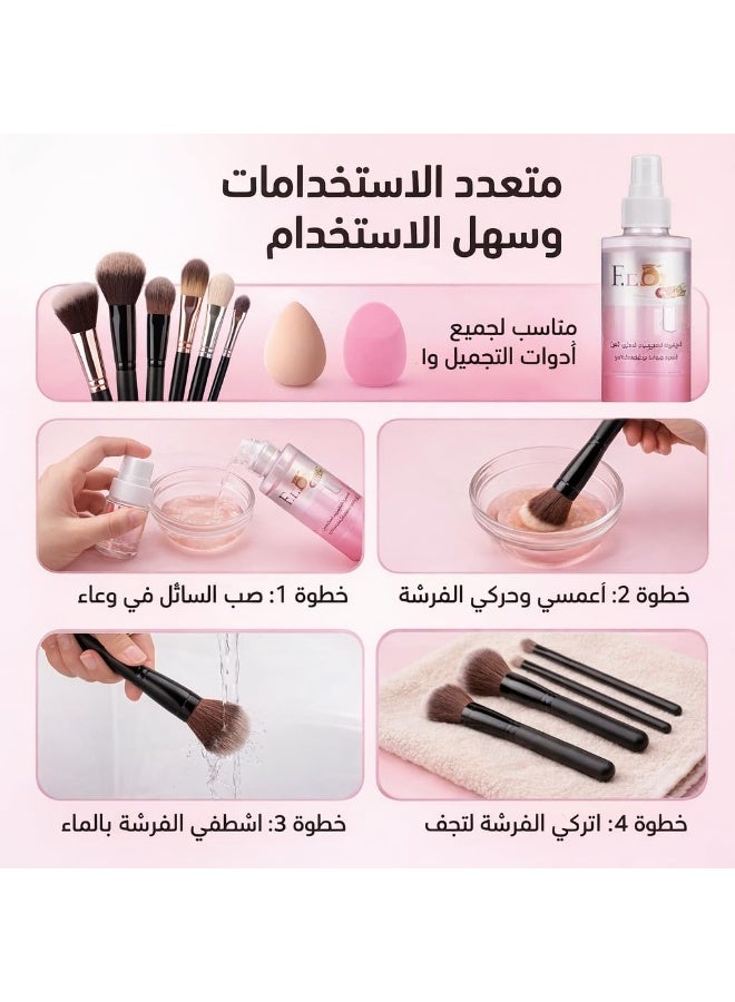MYDLO FLuffe Care Brush and Beauty Blender Cleanser From MYDLO, 250mL, Makeup Brush Cleaner - Image 3