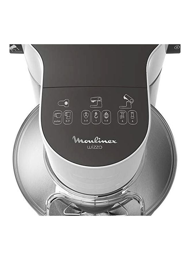 Moulinex Kitchen Machine | Wizzo Kitchen Machine | Stainless Steel/Plastic| 2 Years Warranty 4 L 1000 W QA311127 White - Image 5