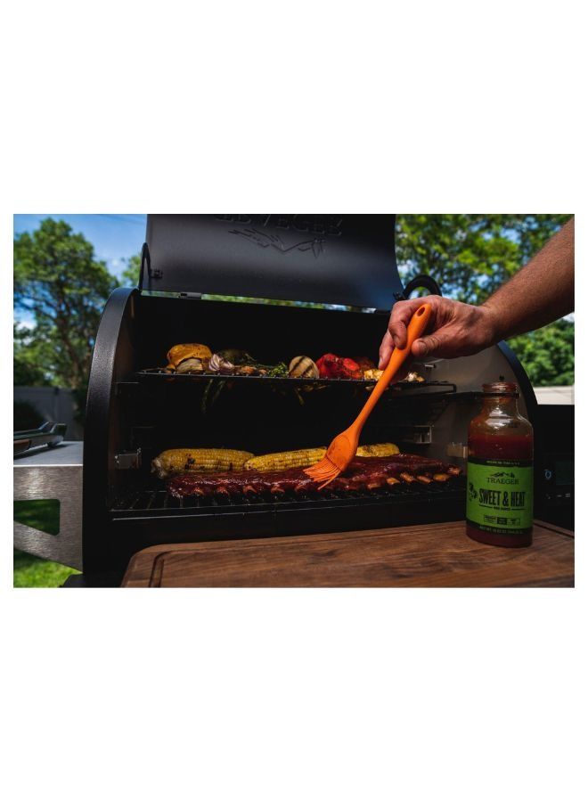 TRAEGER BBQ Grilling Accessories Silicone Basting Brush, Orange - Image 5