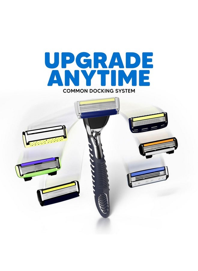 LetsShave - Pro Trial Pack Razor For Men With All Our 3 Best Blades + 1 Handle & 1 Razor Cap, Pack Of 5, Back Blade For Styling, Craft Your Own Shaving Masterpiece, Face & Head Shaving Kit - Image 1