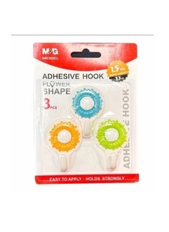 M&G M&G Chenguang Flower Adhesive Wall Hook 1.5kg 3pcs - No:ARC925CL  - Image 1