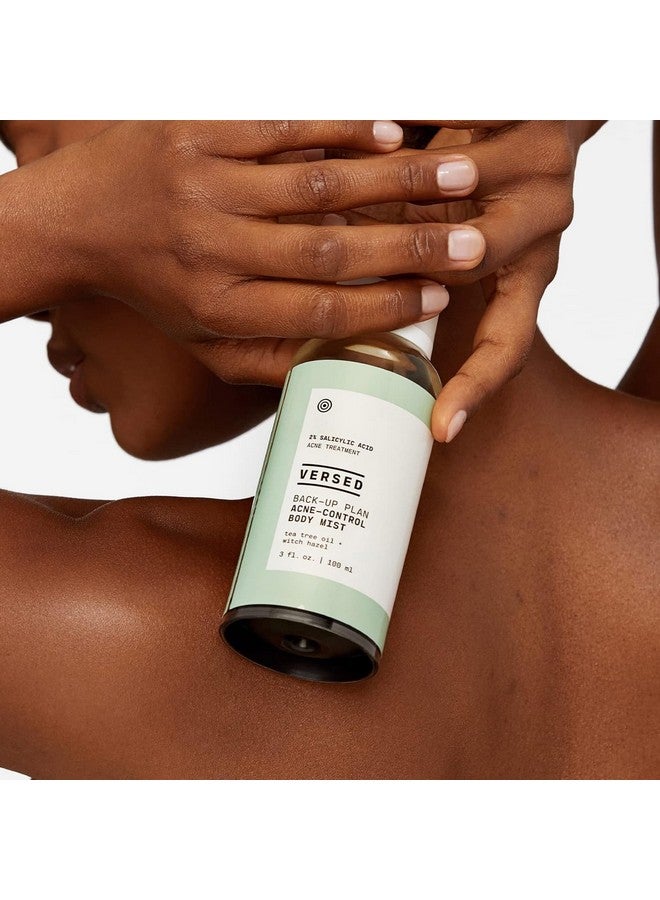 Versed Versed Back-Up Acne Control Body Mist - All Over Blemish Spot Treatment + Salicylic Acid Spray with Tea Tree Oil & Witch Hazel - Oil Control + Redness Relief Acne Spray for Back & Body - Vegan (3 oz) - Image 2