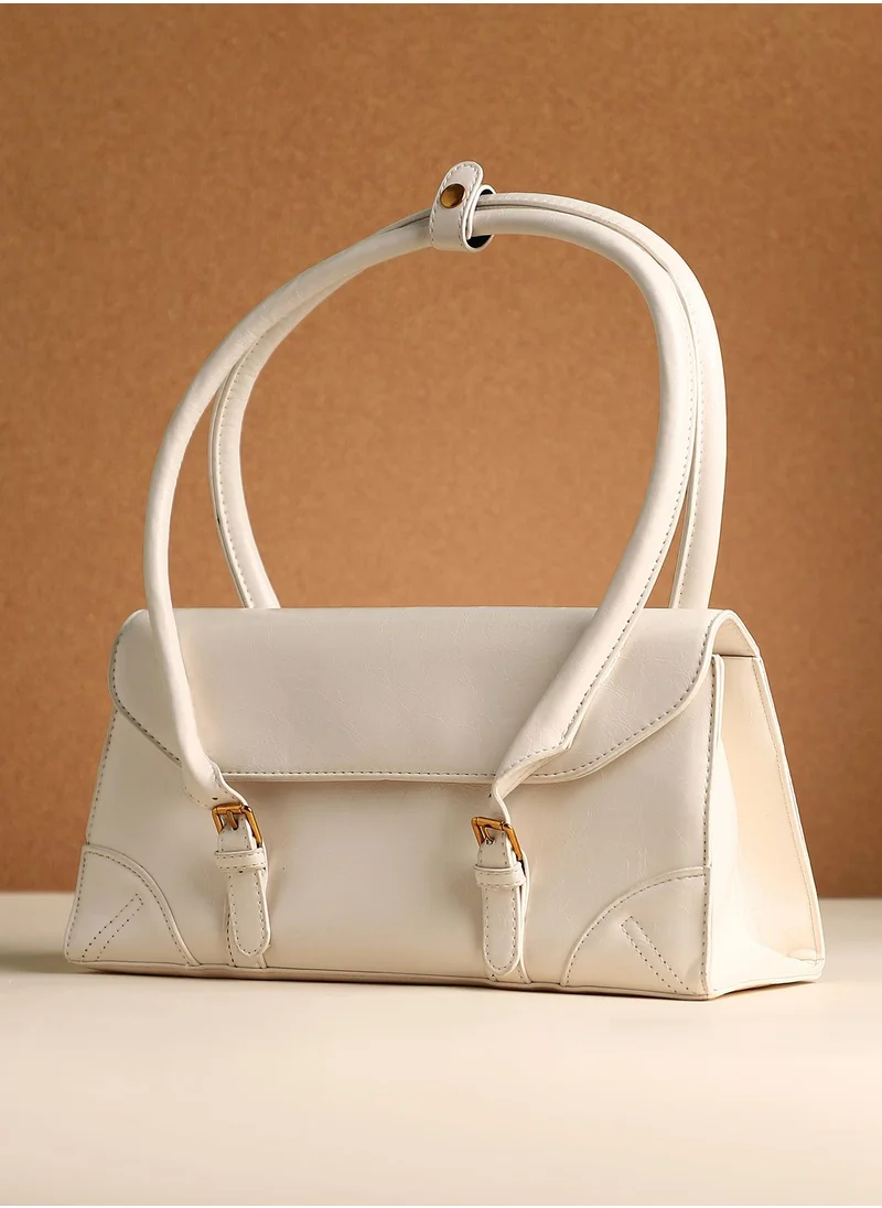 صوص هاوت Women's The Coreline Satchel Bag - Ecru White