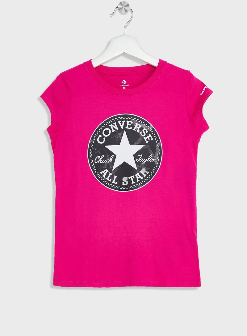 CONVERSE Youth Shine Printed Chuck T-Shirt
