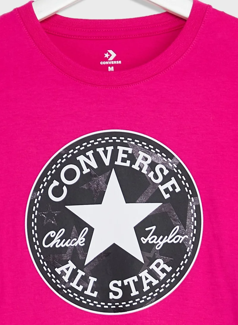 CONVERSE Youth Shine Printed Chuck T-Shirt