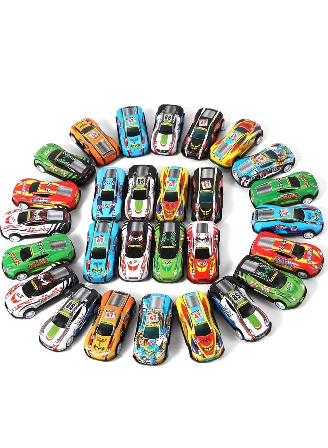 هالامودو 48 قطعة مجموعة سيارات سحب للخلف، ألعاب سيارات سباق سبائكية، مجموعة مركبات ألعاب شاحنات bulk ميني، ألعاب سيارات للأطفال من عمر 3-8 سنوات، ملئ حقائب الهدايا، سيارات صغيرة تذكارية لحفلات الأطفال للصبيان والبنات. - Image 5