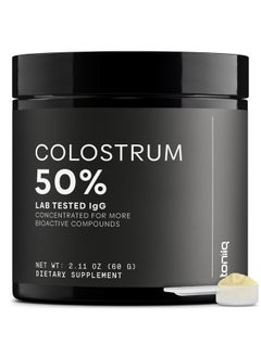 Toniiq Ultra High Strength Bovine Colostrum Powder - 50% IgG - 2,000mg per Serving - Third Party Tested for Potency - Supports Immune, Gut, and Skin Health - 30 Servings -Premium Bovine Colostrum Supplement  - Image 1