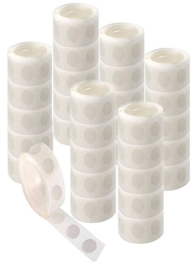 COLOGO 5000 PCS Glue Point Clear Balloon Glue Removable Adhesive Dots, 50 Rolls Double Sided Dots of Glue Tape for Scrapbook, Party, Wedding, Balloons Decoration - Image 1