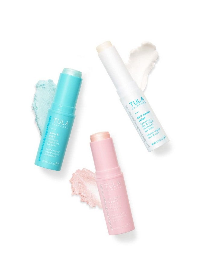 TULA Skin Care Eye Balm Extravaganza - Dark Circle Under Eye Treatment, Instantly Hydrate and Brighten Undereye Area & Leave the Ultimate Glow, 3-Piece Kit - Image 2