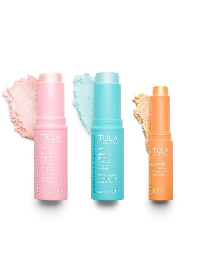 TULA Skin Care Eye Balm Extravaganza - Dark Circle Under Eye Treatment, Instantly Hydrate and Brighten Undereye Area & Leave the Ultimate Glow, 3-Piece Kit - Image 3