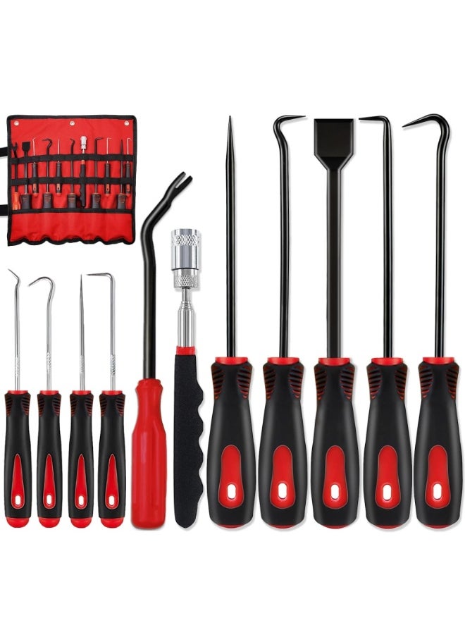 Generic 11Pcs Precision Pick & Hook Set with Scraper and Magnetic Telescoping Tool Kit for detach Automotive Electronics Maintenance Hoses Gasket Hand Pick Up Tools  - Image 1