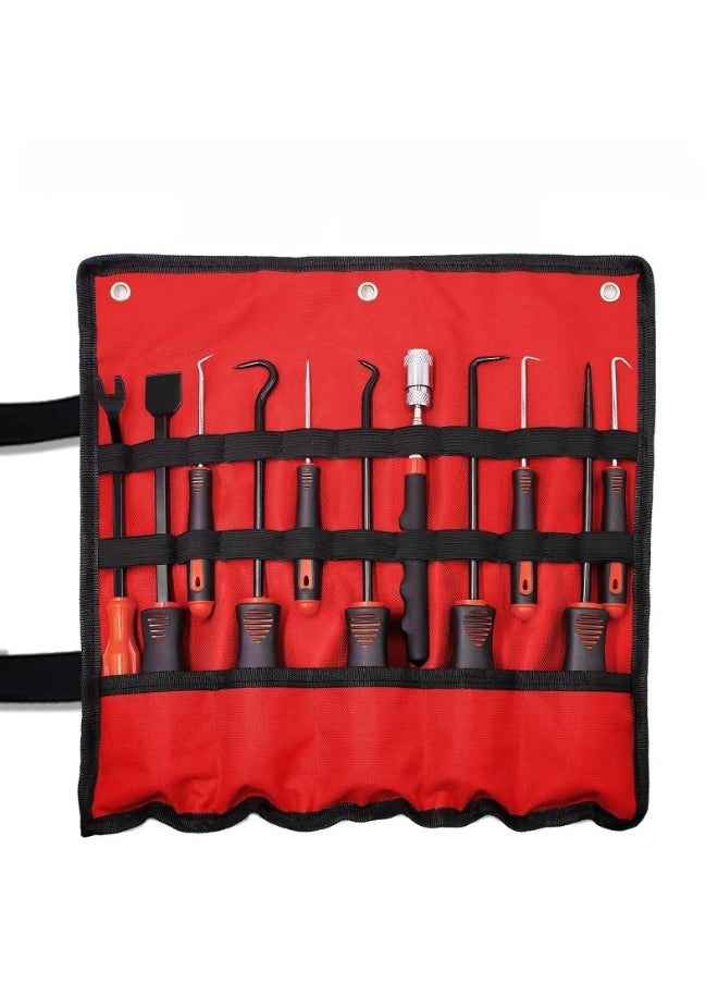 Generic 11Pcs Precision Pick & Hook Set with Scraper and Magnetic Telescoping Tool Kit for detach Automotive Electronics Maintenance Hoses Gasket Hand Pick Up Tools  - Image 2