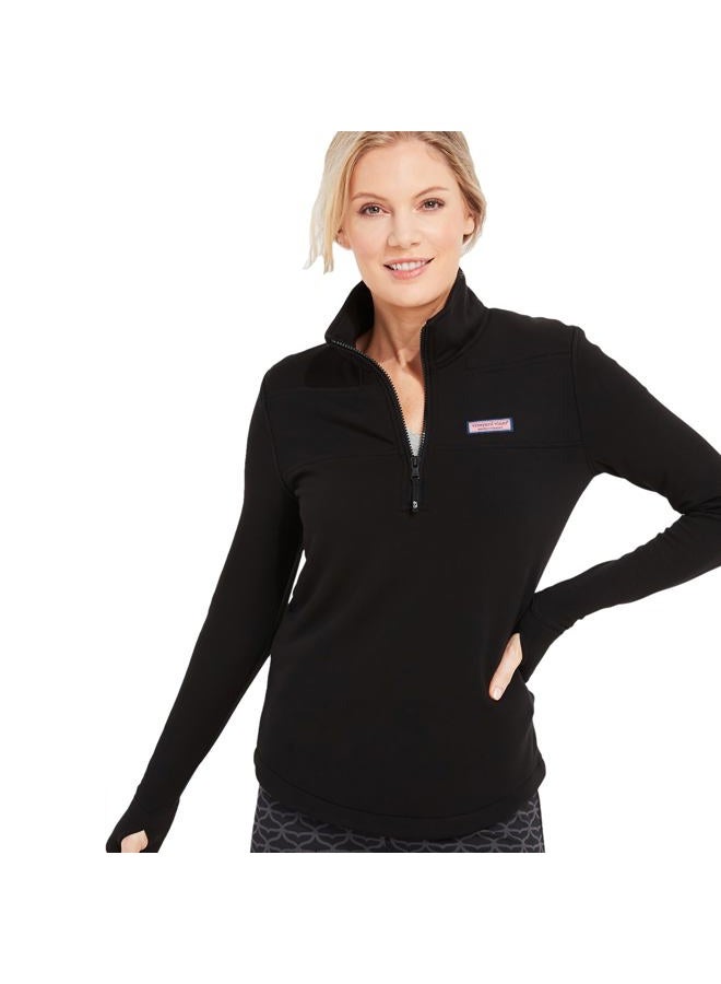 Vineyard Vines Women's Dreamcloth Relaxed Shep Shirt, Jet Black, M - Image 1