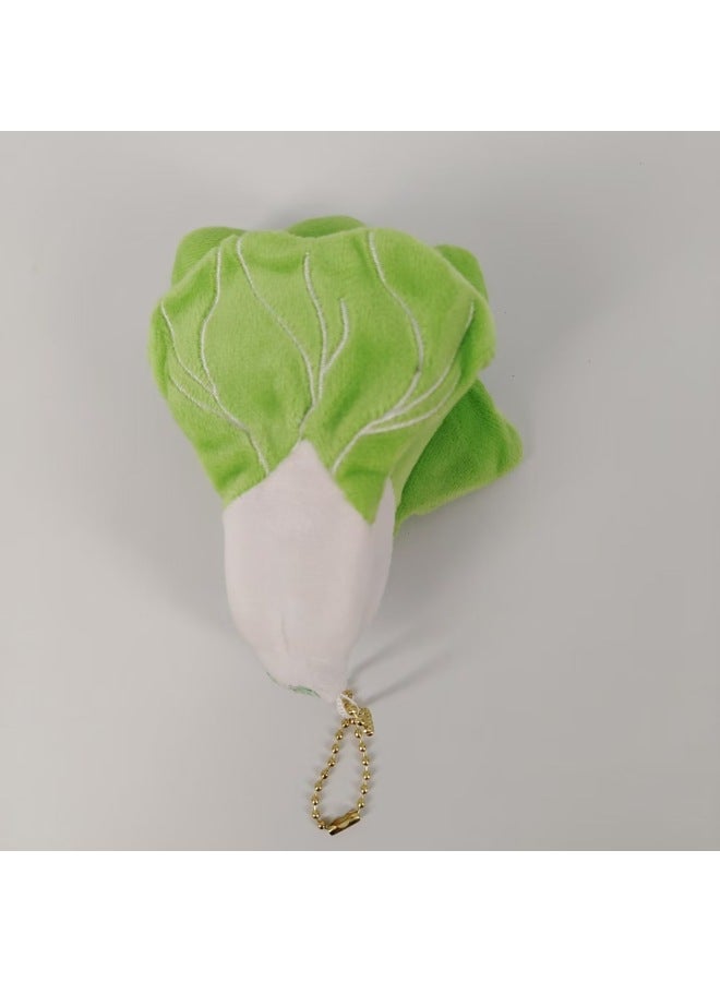 Cute Snacks Vegetables And Fruits Series Expression Plush Doll Bag Pendant Game City Catch Doll Machine Gift In Stock