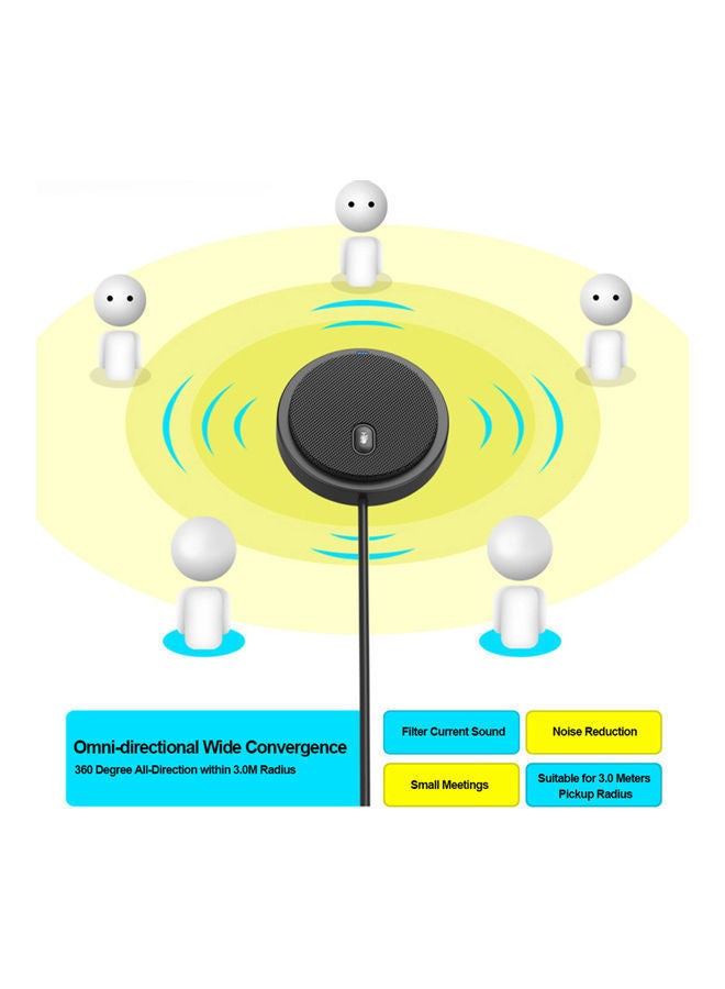 NIBEMINENT USB Omni-Directional Condenser Microphone UM02 Black  - Image 3