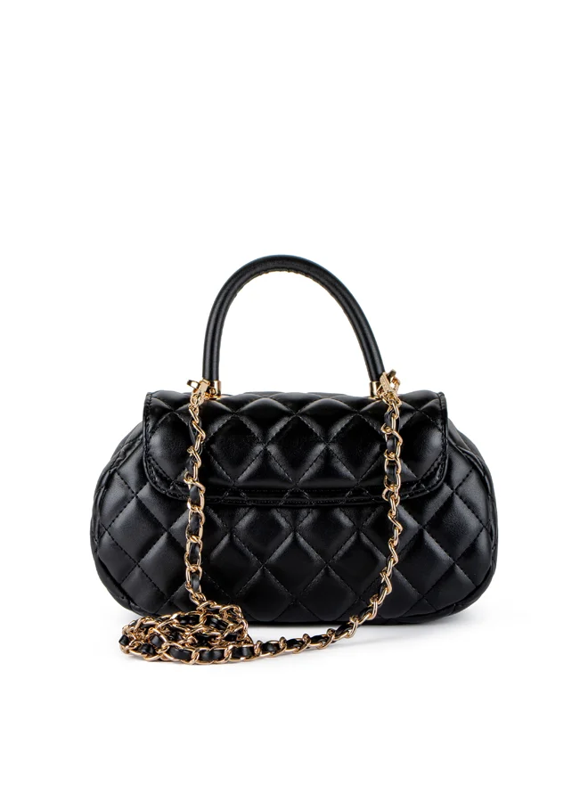 Vincci Women Quilted Shoulder Bag With Chain Strap