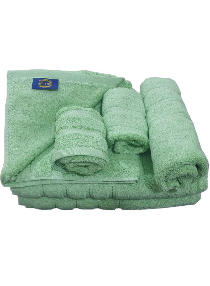 ZISH Luxury Turkish Cotton Towels – 6-Piece Set, Soft & Quick-Dry Bath Towels for Bathroom, Spa & Everyday Use – 100% Cotton, Highly Absorbent, Lightweight, Machine Washable - Image 2