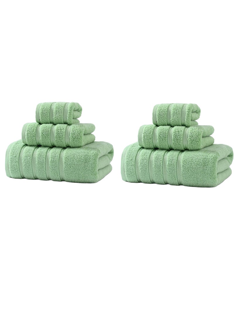 ZISH Luxury Turkish Cotton Towels – 6-Piece Set, Soft & Quick-Dry Bath Towels for Bathroom, Spa & Everyday Use – 100% Cotton, Highly Absorbent, Lightweight, Machine Washable - Image 1