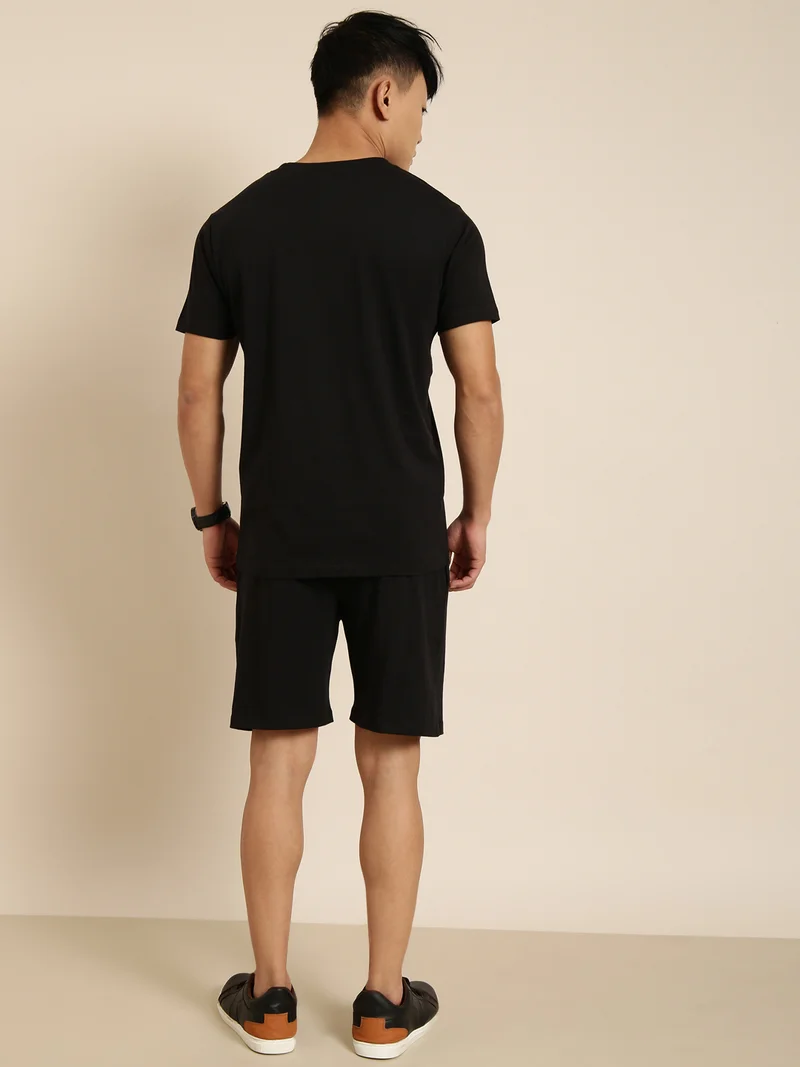 Joven  Black Co-Ord Set for Men for Men | Best Price UAE