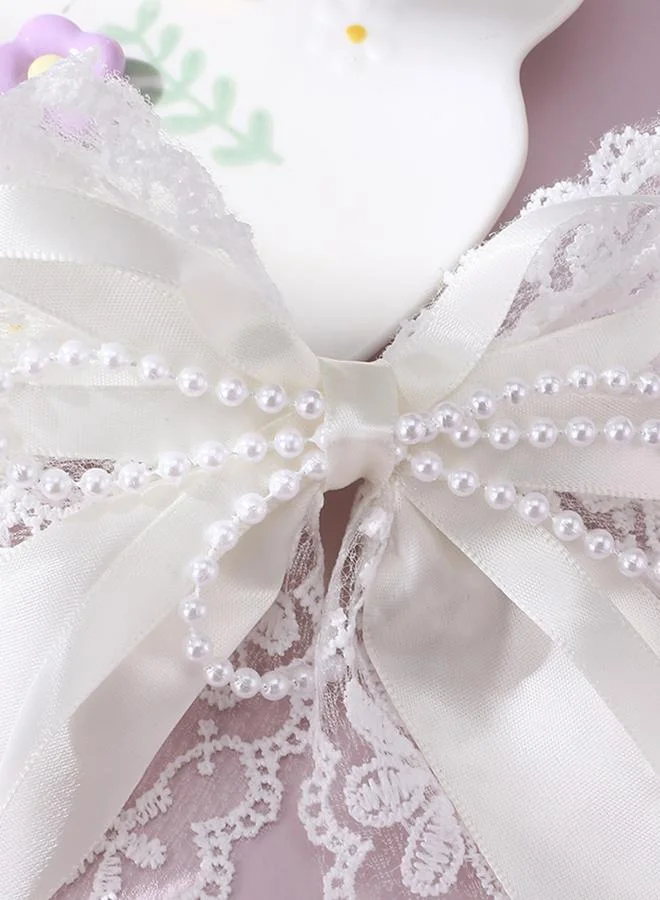 Take Two White Lace and Pearl Hair Clip