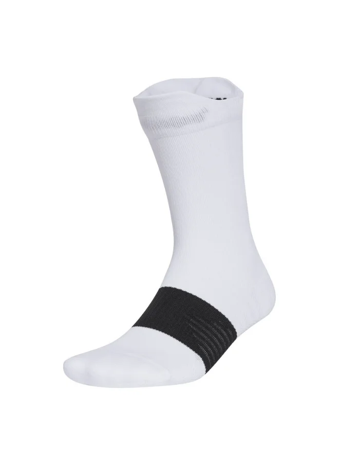 اديداس adidas RUNxGRAFIC Sock White Running SOCKS for Unisex - XS
