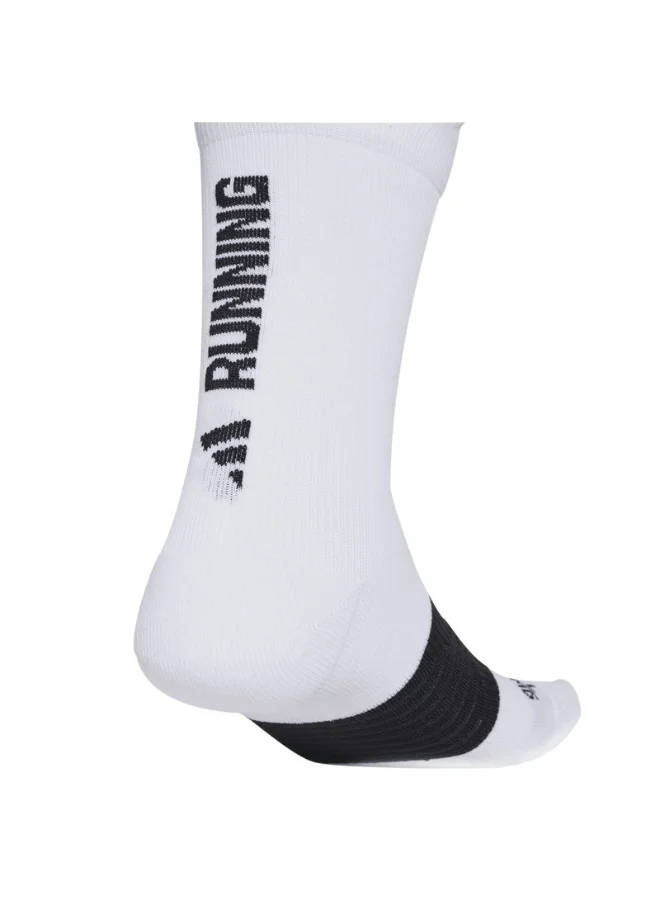 اديداس adidas RUNxGRAFIC Sock White Running SOCKS for Unisex - XS