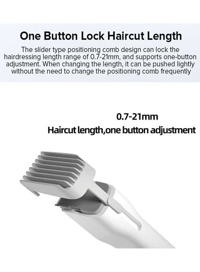 إنشن ماكينة قص الشعر اللاسلكية، ماكينة تشذيب شعر الكل في واحد للرجال، طول قص الشعر من 0.7 مم إلى 21 مم، سرعتان، شحن سريع عبر USB، مع زيت، مجموعة تشذيب اللحية الكهربائية الاحترافية للرجال وحلاقي الأطفال - Image 3