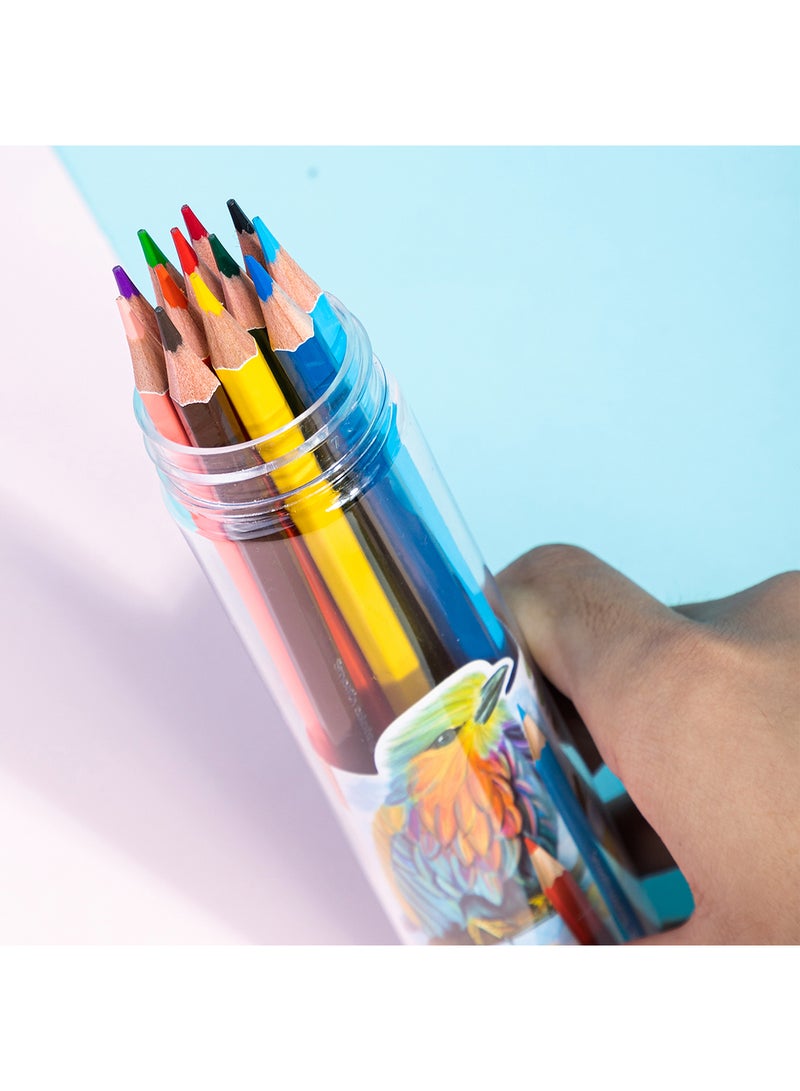 Deli Colored Pencils Set , Art Supplies for Drawing , Sketching , and Painting , Pack of 12 Pcs - Image 2