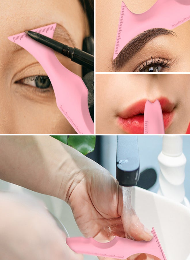 5 in 1 Silicone Eyeliner Stencils for Winged Tip Eyeliner Reusable Eyeliner Eyebrow Eye Shadow Stencil Lazy Quick Eye Makeup Tool - Image 5