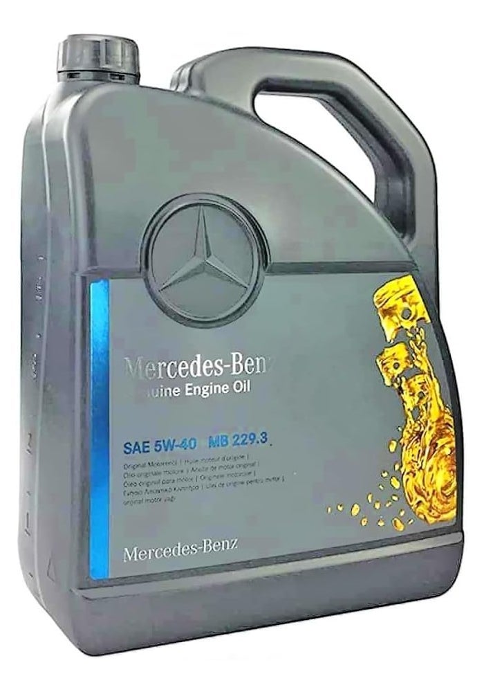 Mercedes-Benz Genuine Mercedes Benz 5W-40 Engine Oil MB229.5 (5 Liters) - Image 2