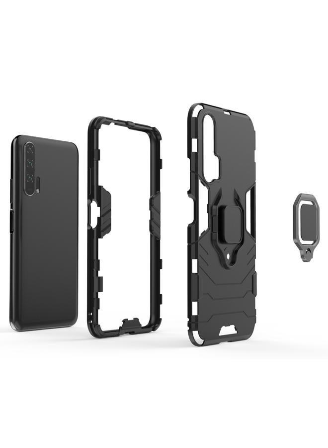 erorex PC + TPU Shockproof Protective Case with Magnetic Ring Holder for Huawei Honor 20 Pro - Image 4