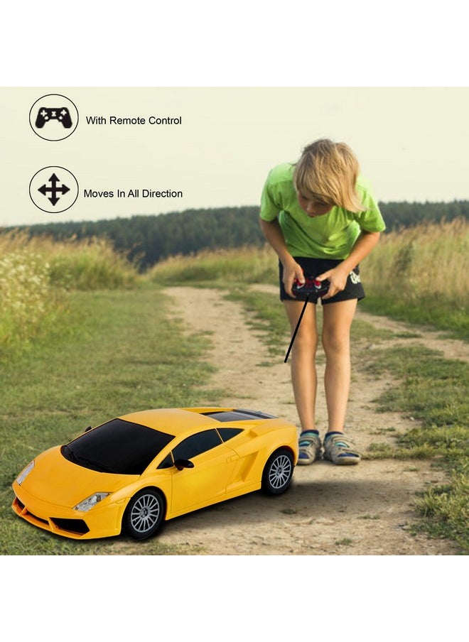vGRASSP VGRASSP 1:24 Rechargeable Car Toy Super Racing Remote Control Glossy Exterior Smooth Flexible Wheels Equipped with Rechargeable Batteries(Included)- Multicolor (Design 1)  - Image 4