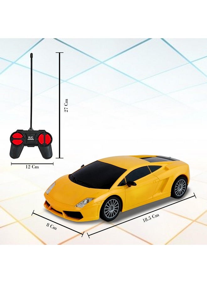 vGRASSP VGRASSP 1:24 Rechargeable Car Toy Super Racing Remote Control Glossy Exterior Smooth Flexible Wheels Equipped with Rechargeable Batteries(Included)- Multicolor (Design 1)  - Image 3