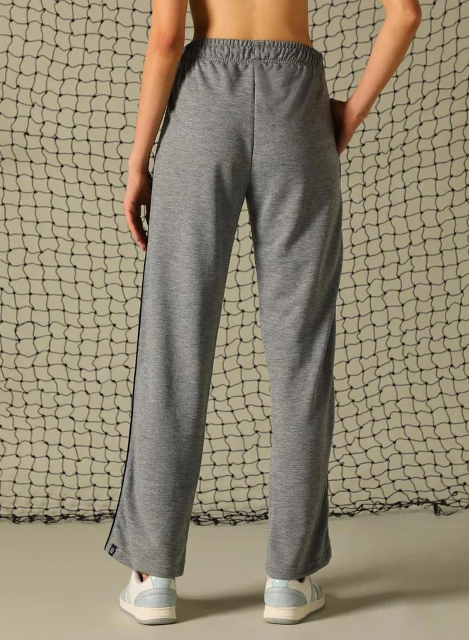 Hubberholme Hubberholme Graphic Print Pants with Contrast Detail