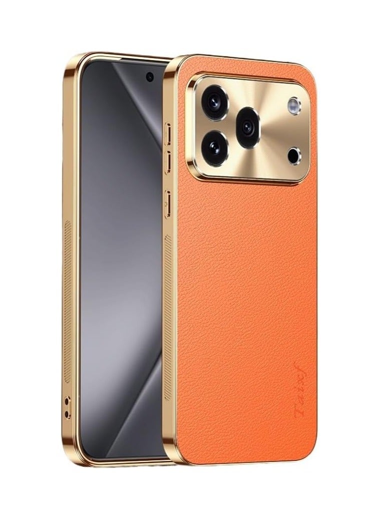 Leather case compatible with the Honor 600 Pro 5G, textured pattern cover, shock-resistant lens protector, suitable for the Honor 600 Pro