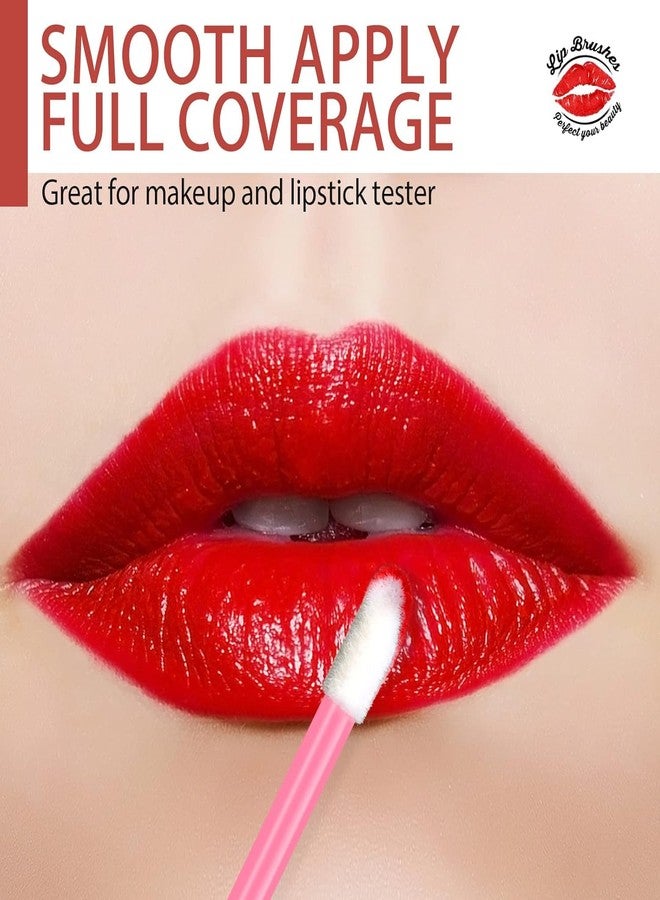 COSLUXE Lip Applicators Disposable Lip Brush, Lips Wands Applicators, Lipstick Applicators Disposable Doe Foot Applicators Lips Brush Wands Multicoloured, 50 - Pcs - Image 4