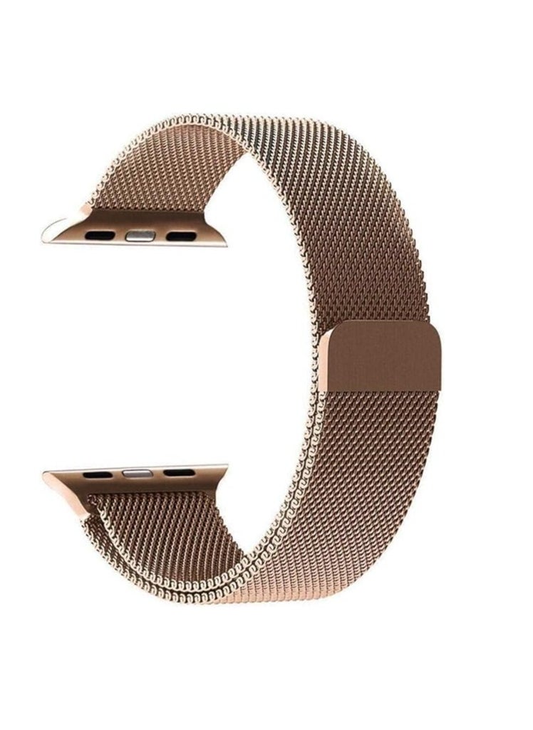 ماركة غير محددة - Straps Compatible with Apple Watch Strap 38mm 40mm 41mm Metal Stainless Steel Mesh Loop Replacement Band Compatible with iWatch Series 7 6 5 4 3 2 1 SE, 38mm/40mm/41mm, stainless steel metal - Image 1