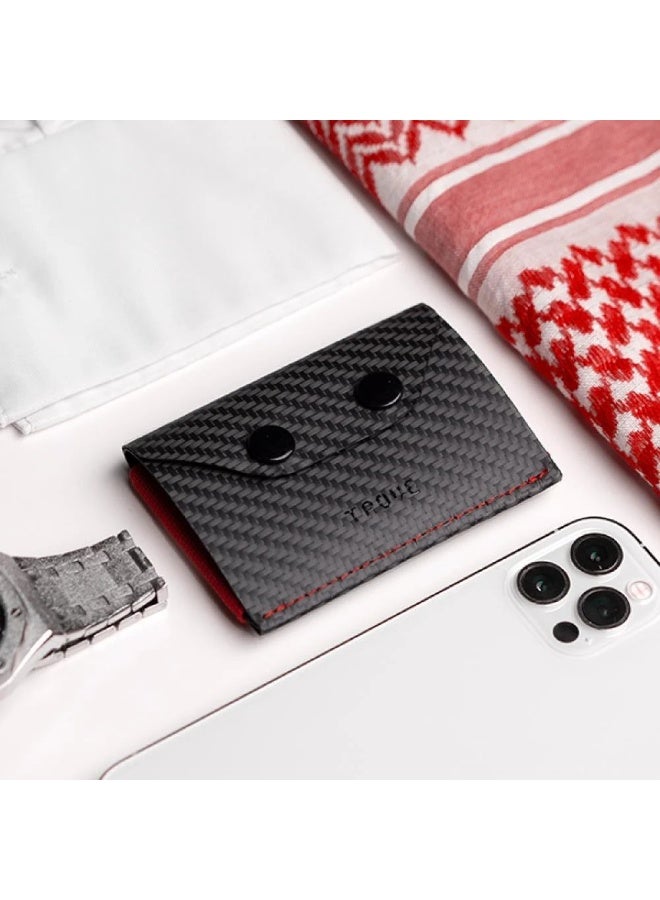Trove Third edition card wallet in fiber and red from Trove - Image 3