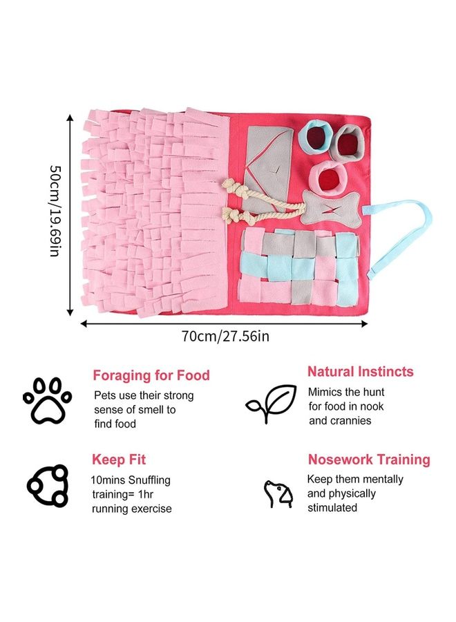 NIBEMINENT Pet Snuffle Training Feeding Mat Dog Slow Multicolour 1cm - Image 4