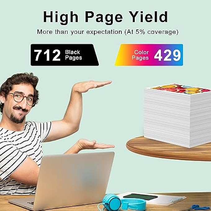 61 INK CARTRIDGE COMBO PACK REPLACEMENT FOR HP INK 61 BLACK AND COLOR COMBO PACK 61XL FOR ENVY 4500 4501 4502 5530 OFFICEJET 4630 4635 DESKJET 1000 1010 1510 2540 2541 SERIES PRINTER 61 INK - Image 3