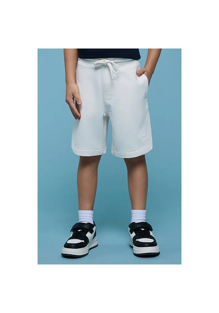 أر أند بي Solid Shorts with Drawstring Waist