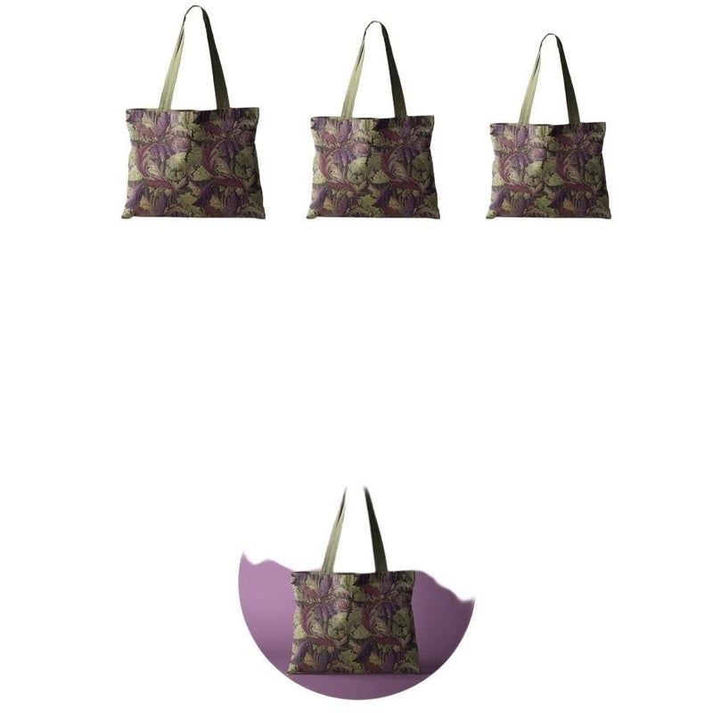 Lightweight Green Fabric Tote Bag, Ready for Home Travel and Daily Use - Image 4